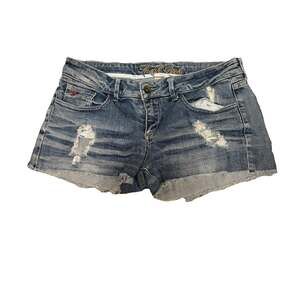 Sneak Peek Distressed Denim Shorts